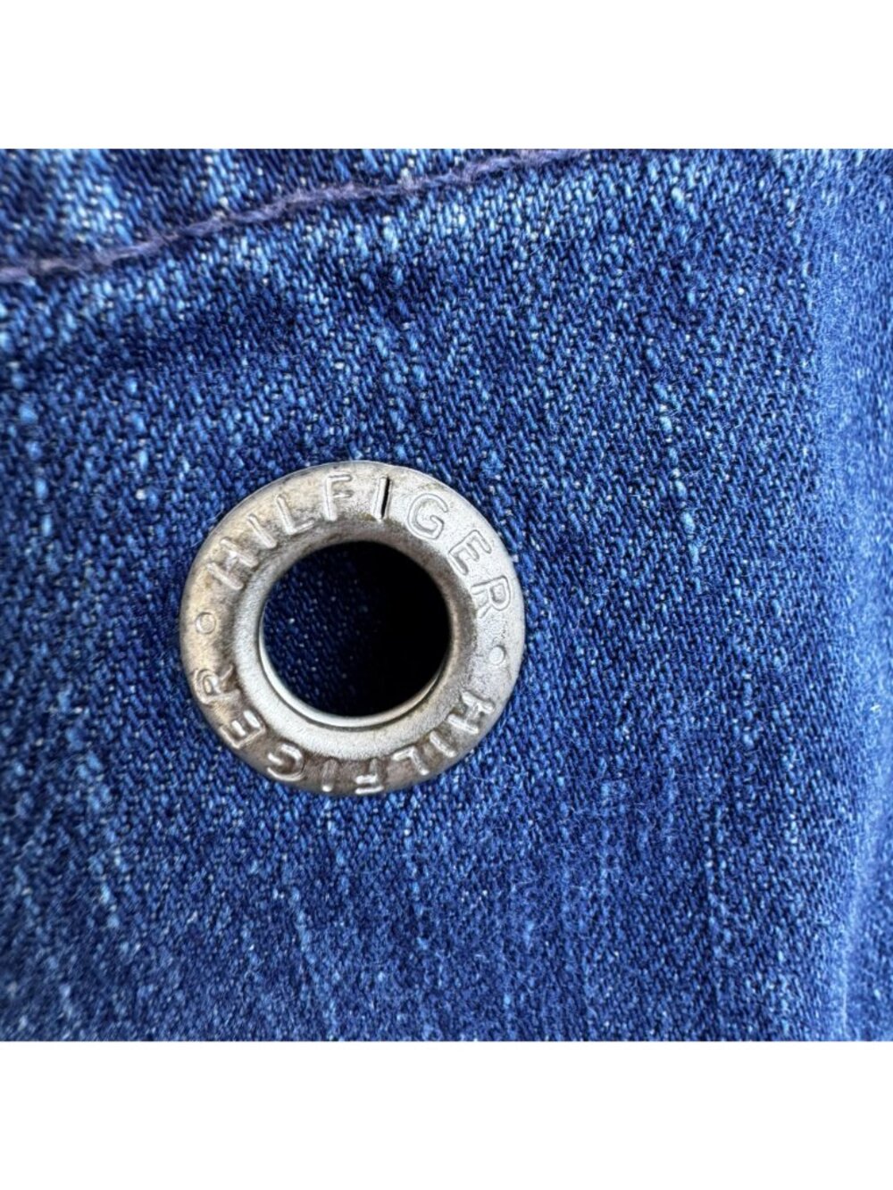 Tommy Hilfiger Womens Denim Button Fly Jean Shorts D-Ring Accent & Pockets - Picture 6 of 8